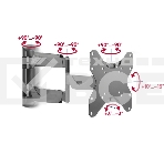 Кронштейн для ТВ наклонно-поворотный Maunfeld MTM-2342FM, фото2