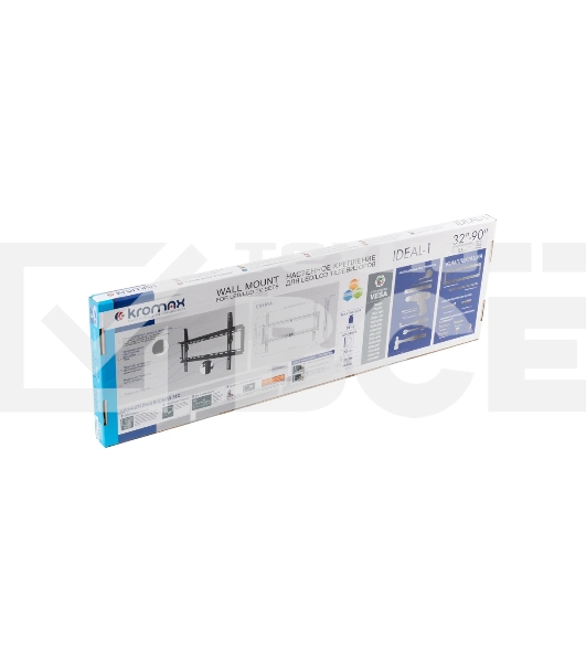 Кронштейн для телевизора Kromax IDEAL-1 черный 32'-90' макс.55кг настенный фиксированный