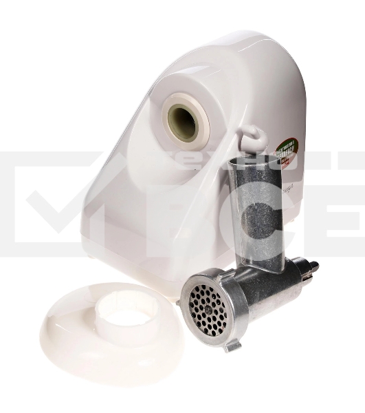 Мясорубка электрическая Белвар КЭМ-36/220-4-30 белый, 1000 Вт, 0.6 кг/мин, реверс, защита от перегрузки, насадки - 5