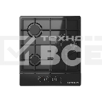 Варочная поверхность Kuppersberg, газ, High-Tech, 45 см, автоматический электроподжиг, газ-контроль, SABAF конфорки, чугунные решетки, WOK конфорка, цвет черный, цвет фурнитуры черный, фото 1