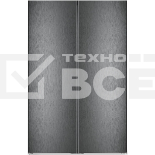 Холодильник Liebherr Комбинация XRFbd 5220-22 001 (SFNbdd 5227-22 001 + SRbdd 5220-22 001) черный двухкамерный 398/271л морозилка сбоку, No Frost, Side by Side