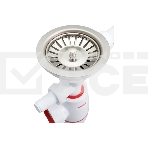 Сифон WIRQUIN NEO с нерж. чашкой D114мм, отводом для ст.м.,с универс. переливом,гофротрубой L800мм, фото4