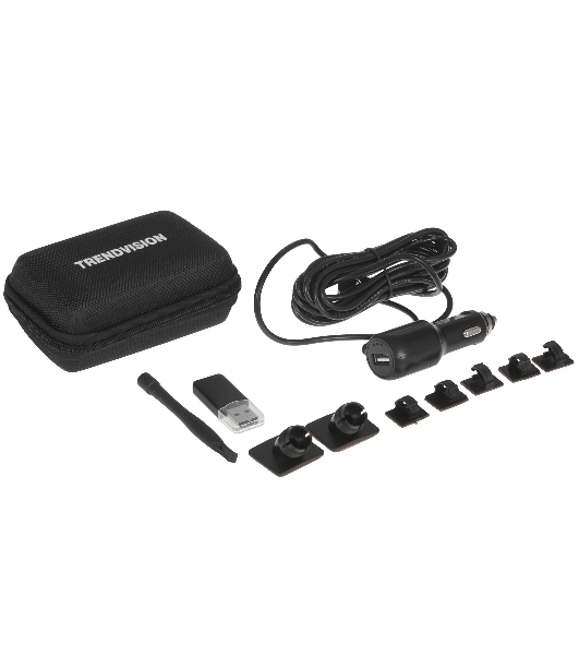 Видеорегистратор TrendVision Hybrid Signature Real 4K Max, 3840x2160, 3', GPS/ГЛОНАСС, Wi-Fi, G-сенсор, датчик движения, GPS-информатор