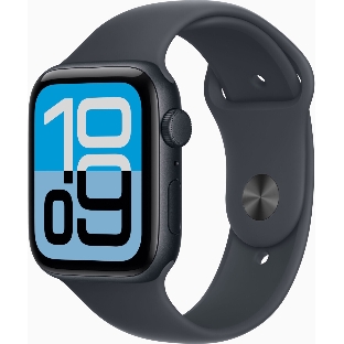 Смарт-часы Apple Watch SE 3 2025 A3325 44мм OLED корп.темная ночь Sport Band рем.темная ночь разм.брасл.:S/M (MEHN4J/A)
