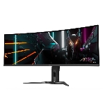 Монитор 49' Gigabyte AORUS CO49DQ-EK QD-OLED 5120x1440, 144 Гц, 0.03 мс, 32:9, 250 кд/м², 2xHDMI 2.1, DP 1.4, USB-C (18 Вт), 3.5 Jack, USB Hub (3x USB 3.2), динамики (2x5 Вт), HDR10, изогнутый экран (1800R), черный, фото9