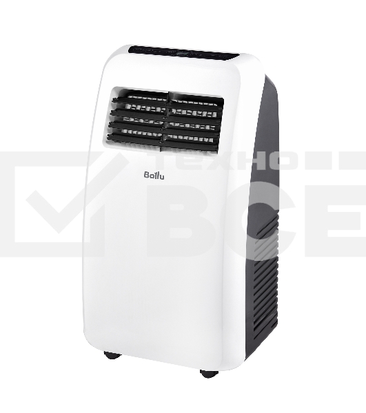 Кондиционер мобильный Ballu Aura BPAC-07 CP/N1_24Y 7000 BTU, 18 м², 47 дБ, охлаждение, осушение, белый