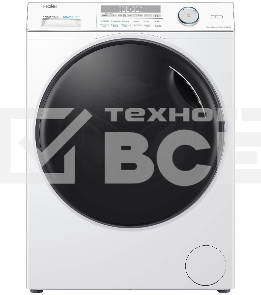 Стиральная машина Haier HWD80-BP14959B белый, загрузка фронтальная 8 кг, 5 кг - сушка, 1400 об/мин, класс: A