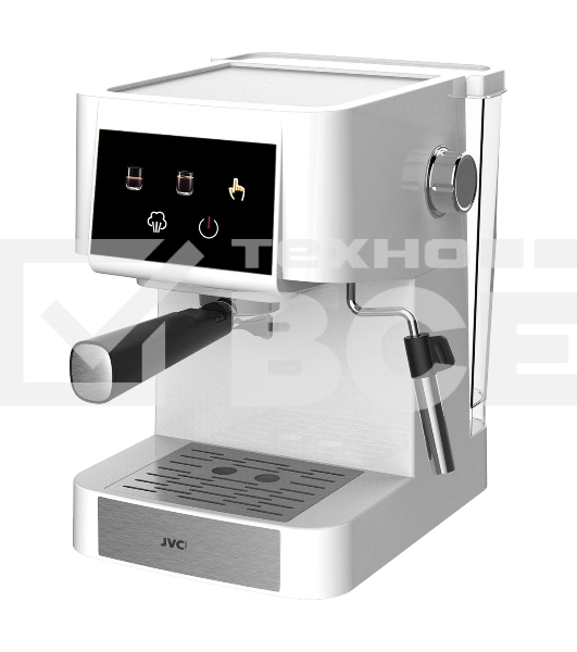 Кофеварка рожковая JVC JK-CF40 белый, исп. кофе - молотый, 1.5 л, 950 Вт, 20 Бар