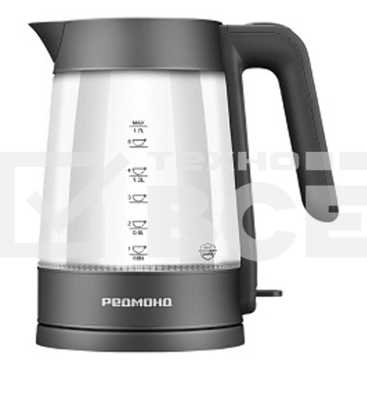 Чайник электрический Redmond KG252 1.7л. 2200Вт серый