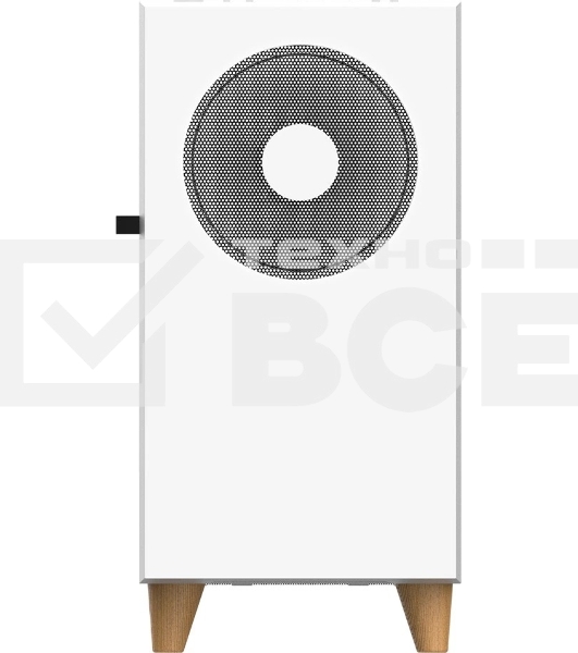 Корпус WIZMAX EM1 Woofer, mATX, mITX белый, Mini-Tower, без БП, TG, 1x160mm + 1x120mm LED, 1xUSB-A 3.0 + 2xUSB-A 2.0
