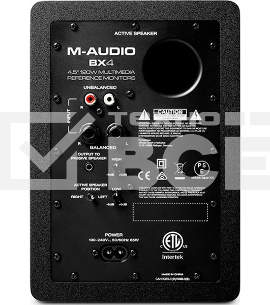 Мультимедийный монитор [BX4PAIRXEU] M-audio [BX4 (пара)] (активный+пассивный), 2-х полосные, 25 Вт, 69-22000 Гц, д4,5