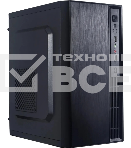 Компьютерный корпус Accord ENTRY ACC-241 черный без БП mATX 2xUSB 2.0 audio