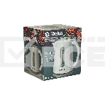 Чайник электрический Delta DL-1106 белый с серым, фото2