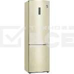 Холодильник LG GA-B509CEWL бежевый двухкамерный 277/107л морозилка снизу, No Frost, фото14