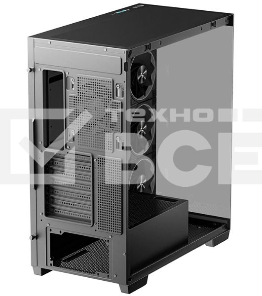 Компьютерный корпус Deepcool CG580 4F V2 без БП, боковое окно (панорама), 4x120мм ARGB PWM вентилятора, черный, ATX (R-CG580-BKADA4-G-2)