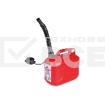 Канистра топливная AVS TPK-05 пластик.5л. (красная), фото4