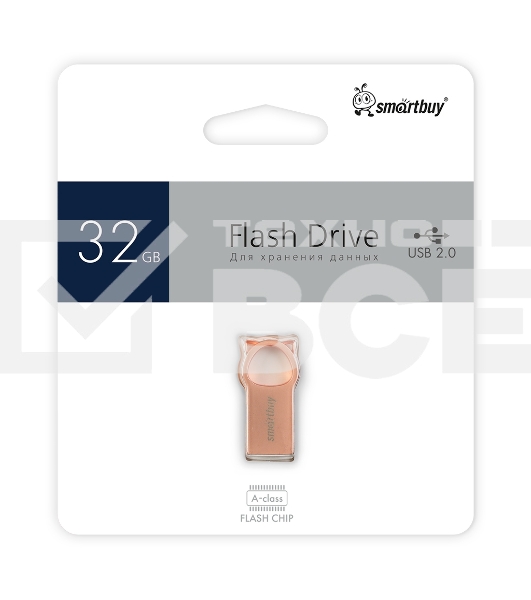 Флешка USB SmartBuy R/W (SB032GbMC5) UFD 2.0 032Gb,MC5 Metal Kitty