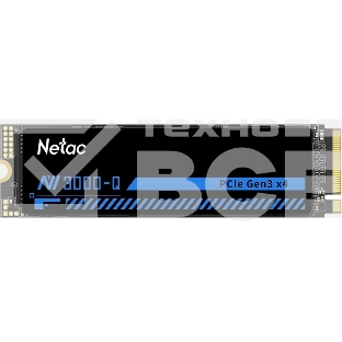 Накопитель SSD M.2 Netac 1.0Tb NV3000 Series Retail (PCI-E 3.0 x4, up to 3100/2100MBs, 3D NAND, 600TBW, NVMe 1.4, 22х80мм, heatsink)