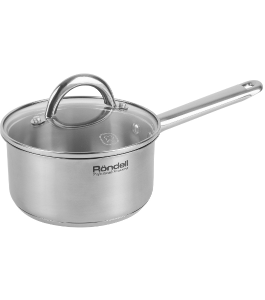 Ковш Rondell Point RDS-1309 1.4 л. d=16 см (с крышкой) стальной