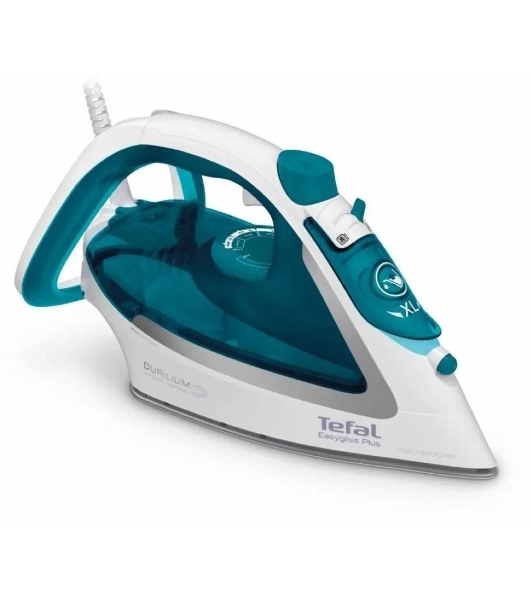 Утюг Tefal FV5718E0 бирюзовый, 2500 Вт, 45 г/мин, 195 г/мин, 270 мл
