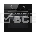 Духовой шкаф Kuppersberg HO 606 Black, High-Tech, 78 л, поворотное управление, дисплей, таймер, 6 режимов, макс. температура 310 градусов, телескопические направляющие (на 1 уровень), цвет черный, цвет фурнитуры черный, фото 1