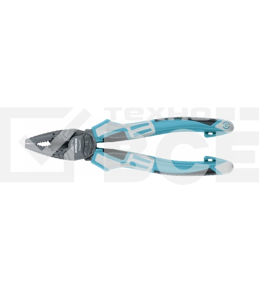 Плоскогубцы Gross 16973 комбинированные, 180 мм, трехкомпонентные рукоятки