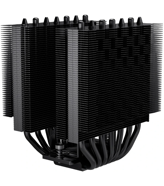 Кулер для процессора PCCooler RT720 TC BK (270W, 4-pin PWM, 157.5mm, Al/Cu, 7x6mm, 2x120mm, 73.32CFM, 34.9dBA, 2200RPM, S: 1851/1700/1200/115X, AM5/AM4, black)