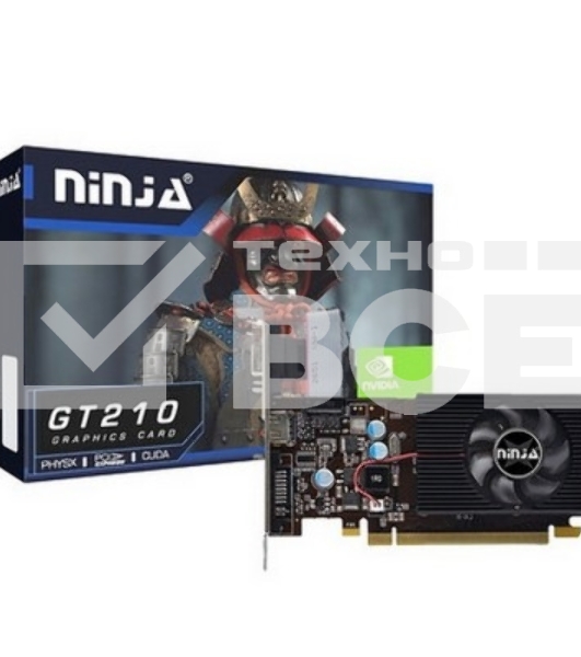 Видеокарта Ninja (Sinotex) GT210 512M 64bit DDR3 DVI HDMI CRT PCIE