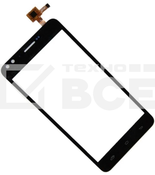 Сенсорное стекло (тачскрин) для Prestigio Muze C3 MultiPhone 3504, черное