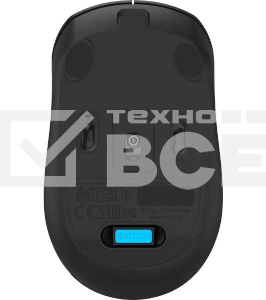 Мышь беспроводная A4Tech Fstyler FG16C Air2 черный, 2000 dpi, радиоканал, USB, кнопки - 3