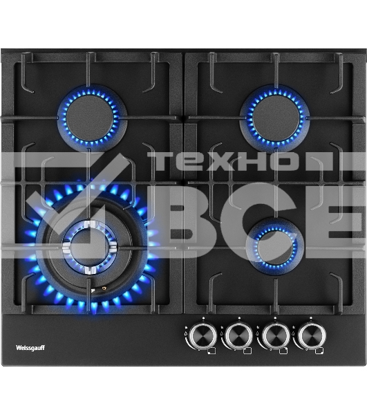 Газовая панель Weissgauff HGG 641 BV Nano Matt Glass