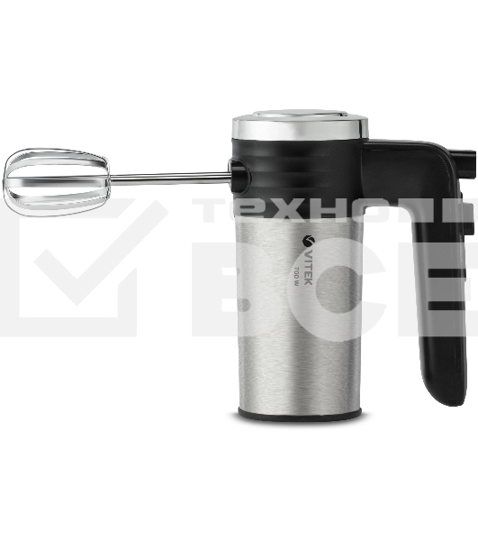 Миксер ручной Vitek VT-1404 700Вт черный/серебристый