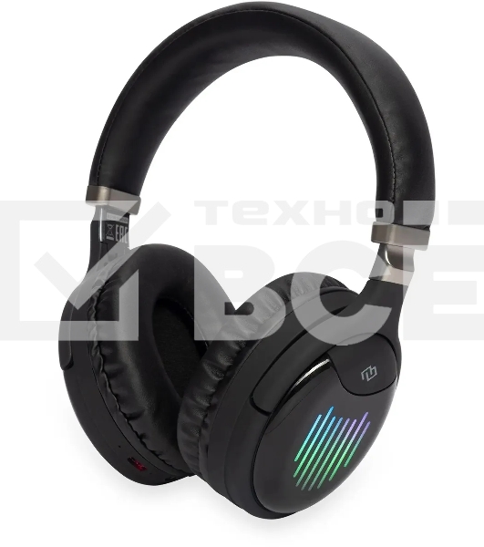 Гарнитура накладные Digma BT-16 черный беспроводные bluetooth оголовье