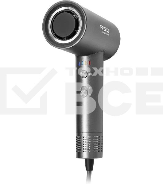 Фен Red Solution RF-510, 1400Вт, серый/серебристый