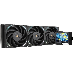 Система жидкостного охлаждения Thermalright Mjolnir Vision 360 ARGB Soc-AM5/AM4/1151/1200/2066/2011/1700 черный 4-pin 27dB Al LCD Ret (M-VISION-360-BL-ARGB)