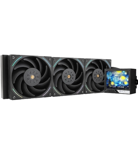 Система жидкостного охлаждения Thermalright Mjolnir Vision 360 ARGB Soc-AM5/AM4/1151/1200/2066/2011/1700 черный 4-pin 27dB Al LCD Ret (M-VISION-360-BL-ARGB)