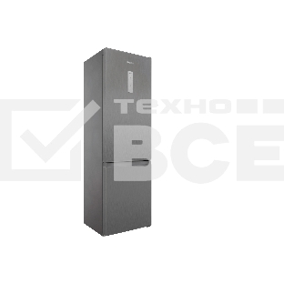 Холодильник Hotpoint HT 6200 MX нержавеющая сталь двухкамерный 240/83л морозилка снизу, No Frost