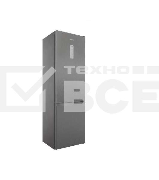 Холодильник Hotpoint HT 6200 MX нержавеющая сталь двухкамерный 240/83л морозилка снизу, No Frost