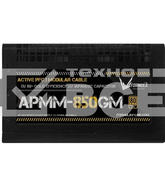 Блок питания Aerocool / Formula ATX 850W APMM-850GM Gen.5 80 PLUS  gold (20+4pin) APFC 120mm fan 8xSATA Cab Manag RTL