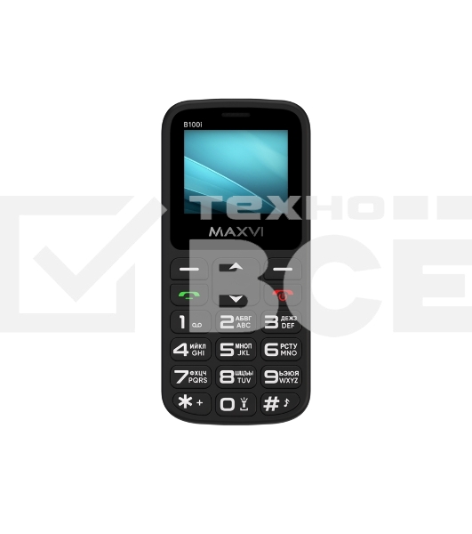 Мобильный телефон Maxvi B100i черный