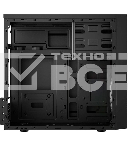 Компьютерный корпус CBR RD873, без БП, mATX Minitower 2хUSB 2.0, HD Audio+Mic, кабель питания 1.2м, черный PCC-MATX-RD873-WPSU