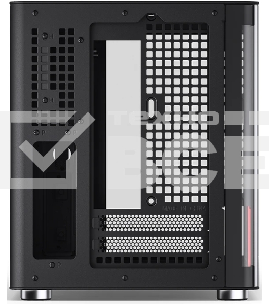 Компьютерный корпус JONSBO TK-0 Black ITX без БП, mini-ITX, micro-ATX, ATX, черный