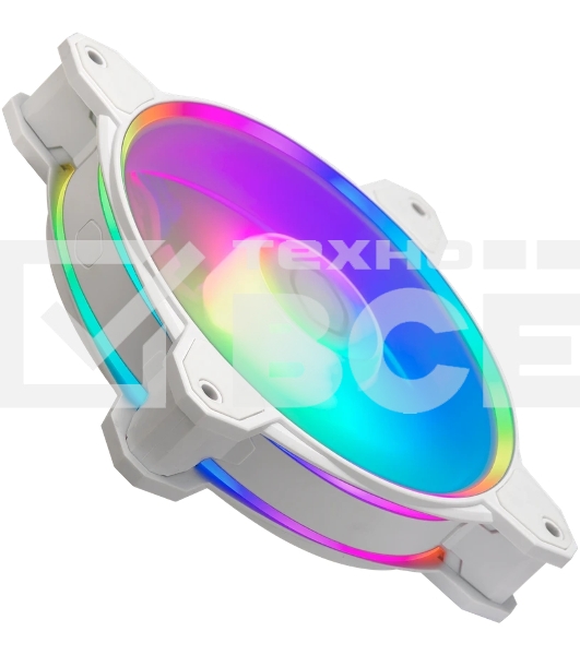Вентилятор для корпуса Cooler Master MasterFan MF120 Halo2 ARGb 120х120x25 белый 4-pin 27дБ (MFL-B2DW-21NP2-R2) Ret
