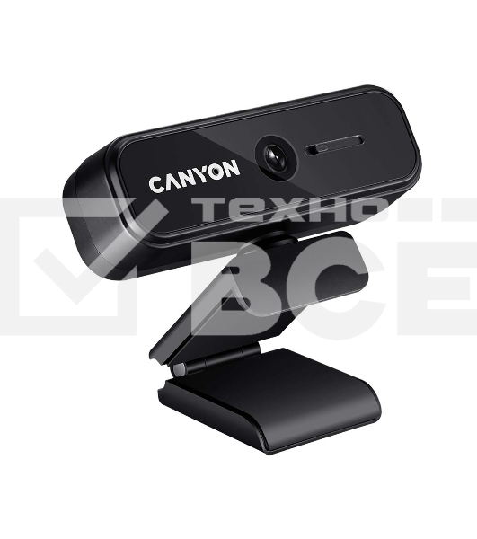 Веб камера CANYON C2 720P HD 1.0Mega fixed focus webcam with USB2.0. connector, 360° rotary view scope, 1.0Mega pixels, built in MIC, Resolution 1280*720(1920*1080 by interpolation), viewing angle 46°, cable length 1.5m, 90*60*55мм, 0.104kg, черный