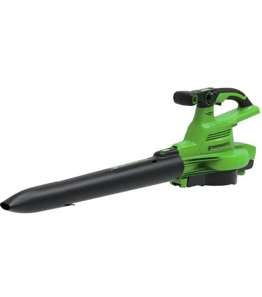 Воздуходув-Садовый Пылесос аккумуляторный GreenWorks GD40BVII, 40V, бесщеточный, без АКБ и ЗУаккумуляторный (2406907)