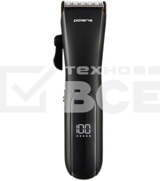 Машинка для стрижки Polaris PHC 2500 черный 3Вт (насадок в компл: 6шт)