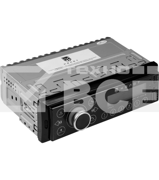 Автомагнитола Ural Молот АРС-МТ 333С 1DIN 4x25Вт