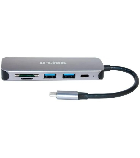 USB-концентратор D-Link DUB-2325, USB, USB 3.0 2порта, USB Type-C,SD,microSD, адаптер/USB