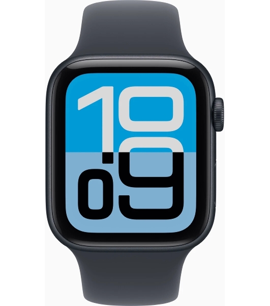 Смарт-часы Apple Watch SE 3 2025 A3325 44мм OLED корп.темная ночь Sport Band рем.темная ночь разм.брасл.:S/M (MEHN4J/A)