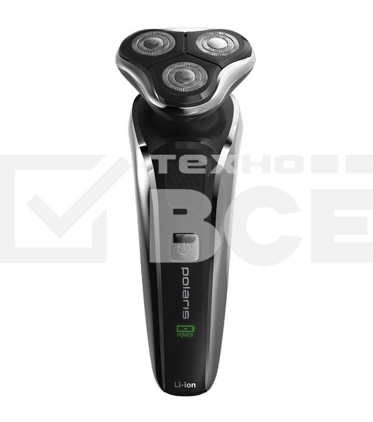 Бритва PMR 0307RС wet&dry PRO 5 blades+ электрическая (Polaris) , черный/хром